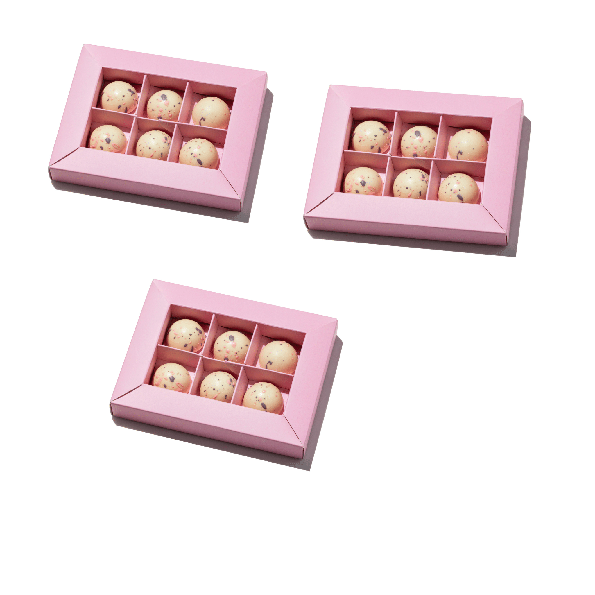 3 קופסאות פרלין רובי