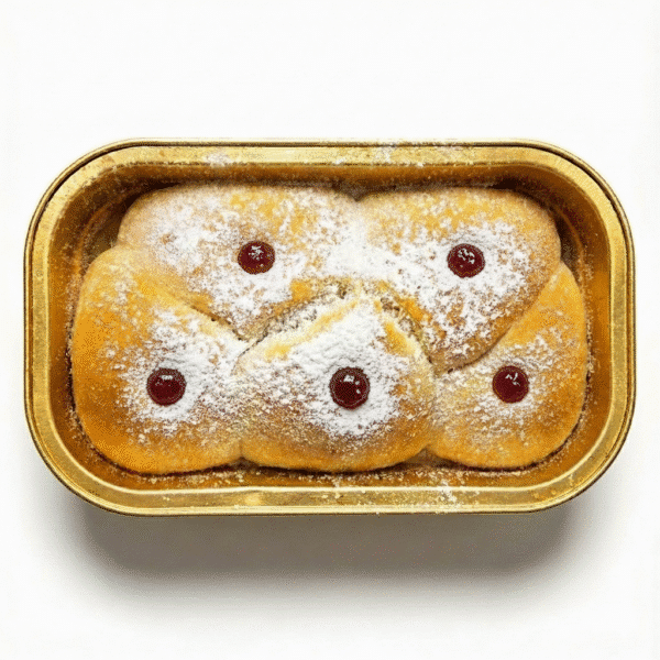 סופגניות חלה אפויות אישיות מפורקות למשלוח מנה אישית